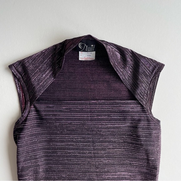 Vintage Nuit Metallic Fuchsia Tank Top - Picture 2 of 8